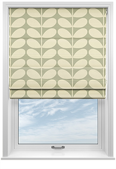 Orla Kiely Jumbo Solid Stem, Pebble - Twist&Fit Roman Blind